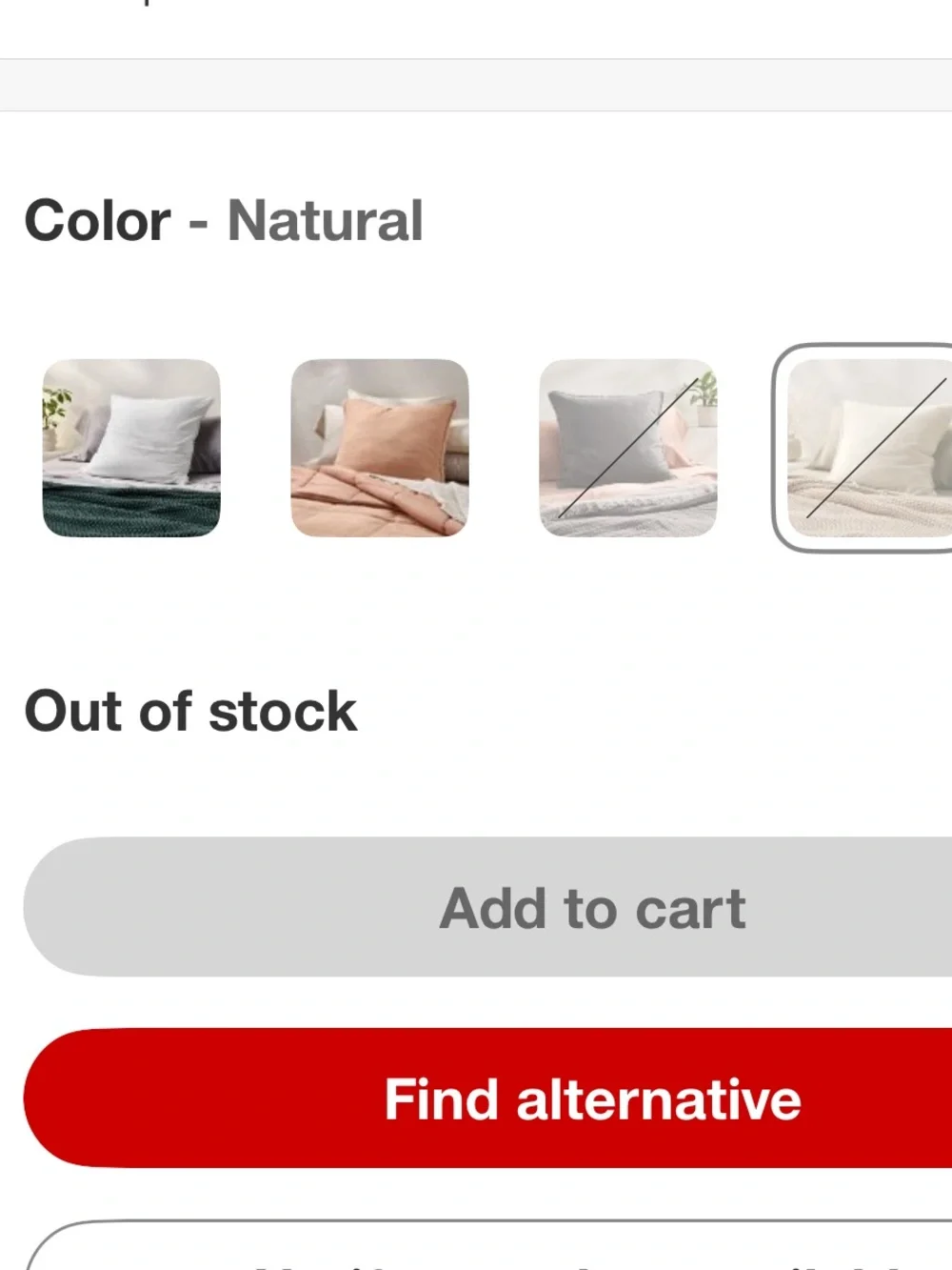 Casaluna Euro Heavyweight Linen Blend Pillow, Natural 26” x 26”